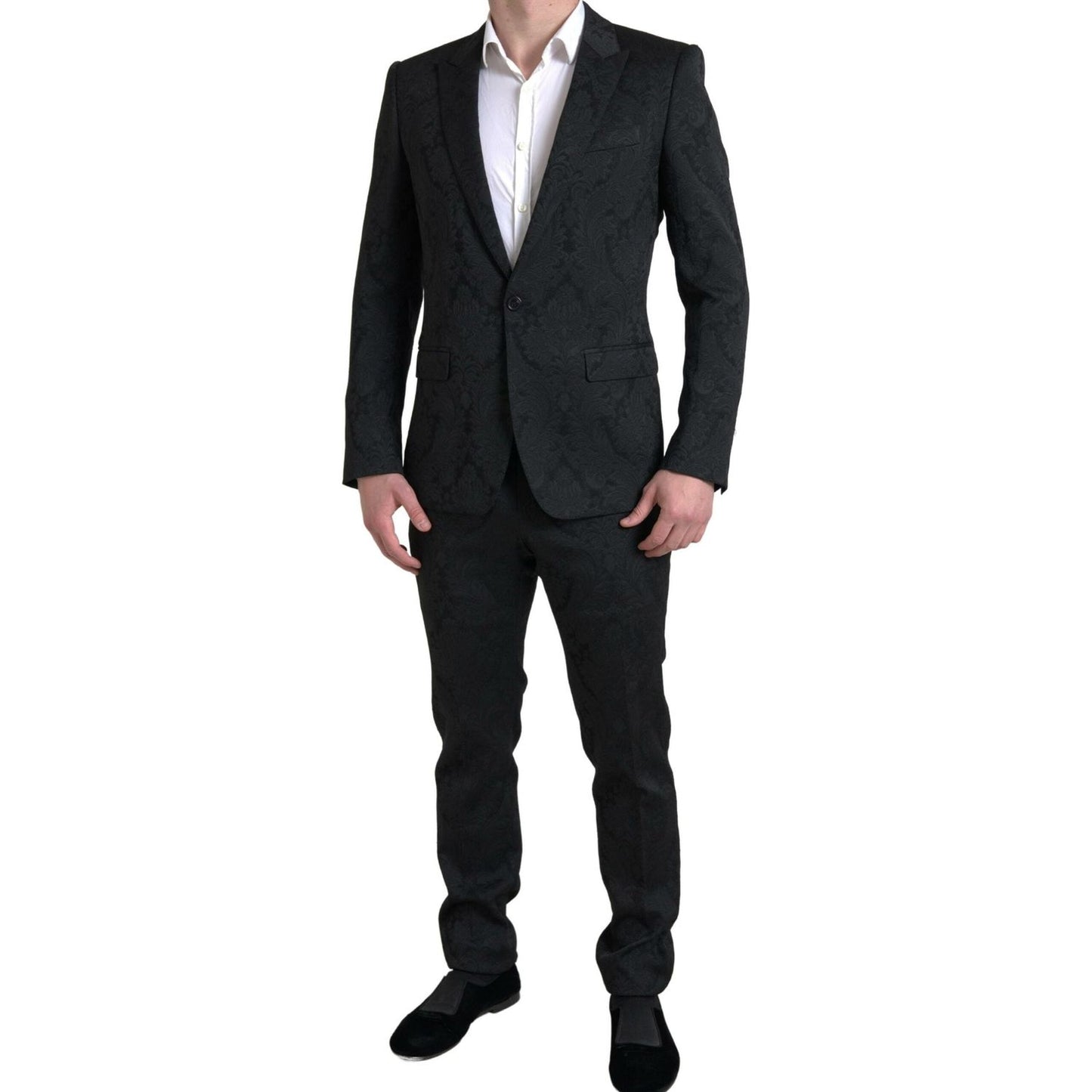 Elegant Slim Fit Black Martini Suit