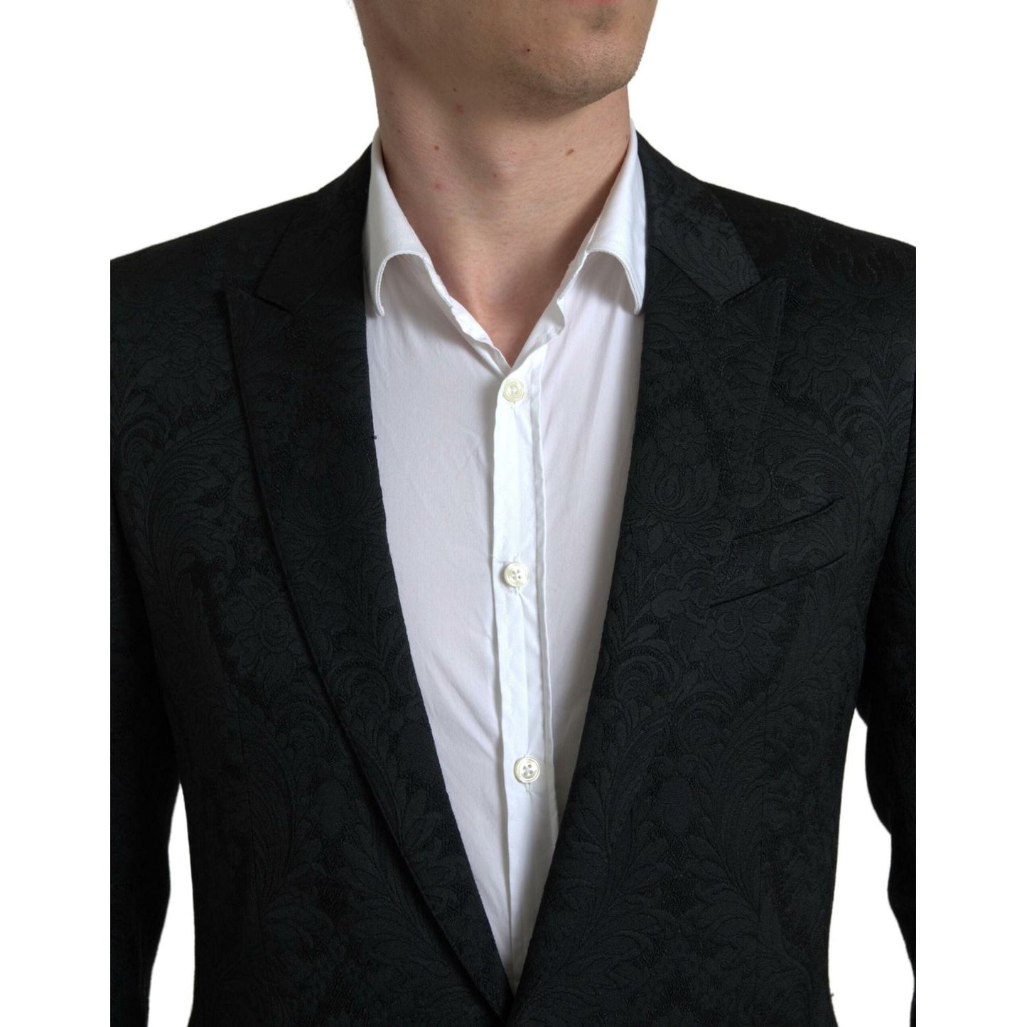 Elegant Slim Fit Black Martini Suit