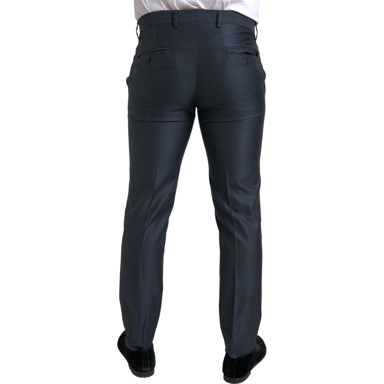 بدلة مارتيني أنيقة من مزيج الحرير باللون الأزرق من دولتشي آند غابانا