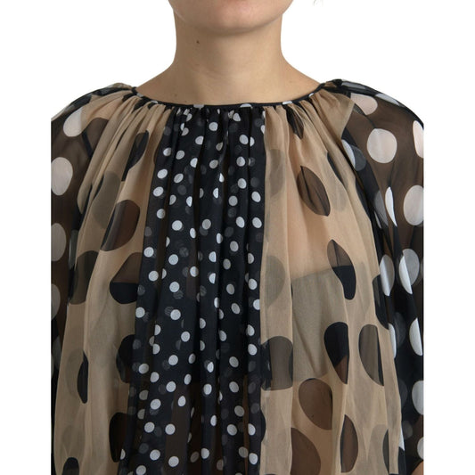 Elegant Polka Dot Silk Blouse