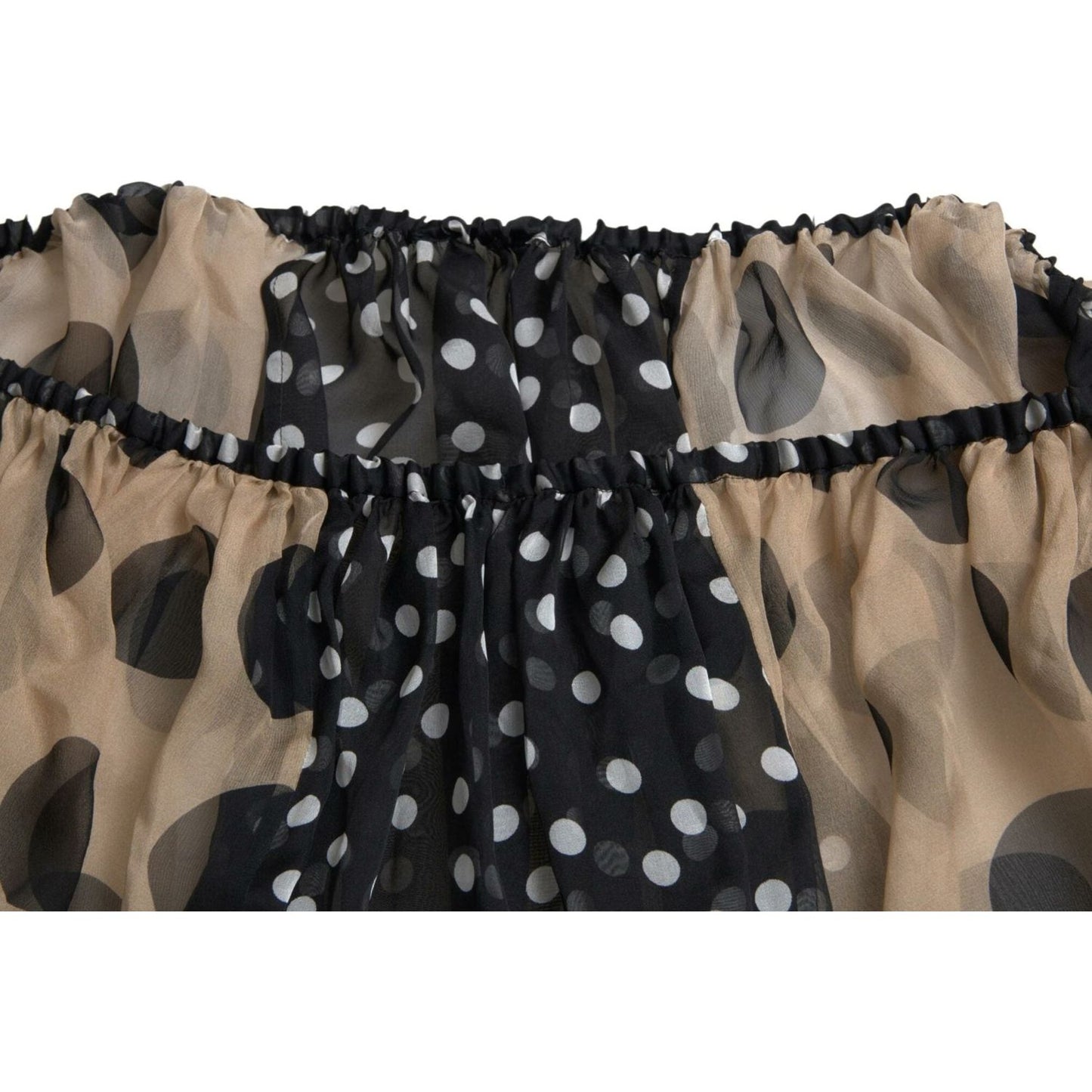 Dolce & Gabbana Elegant Polka Dot Silk Blouse Dolce & Gabbana