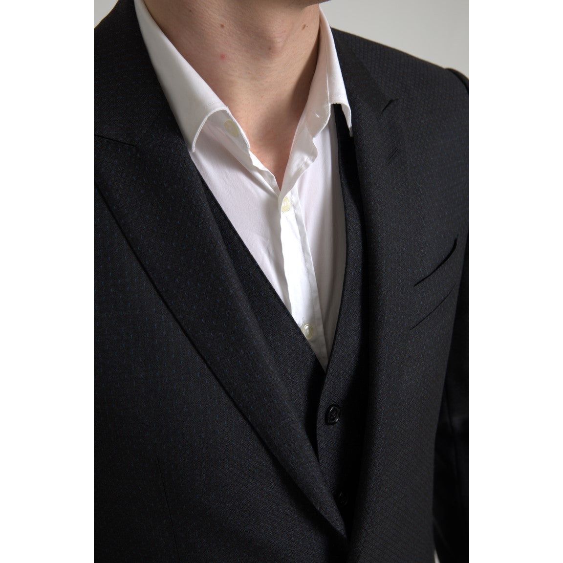 Elegant Black Martini Slim Fit 3-Piece Suit