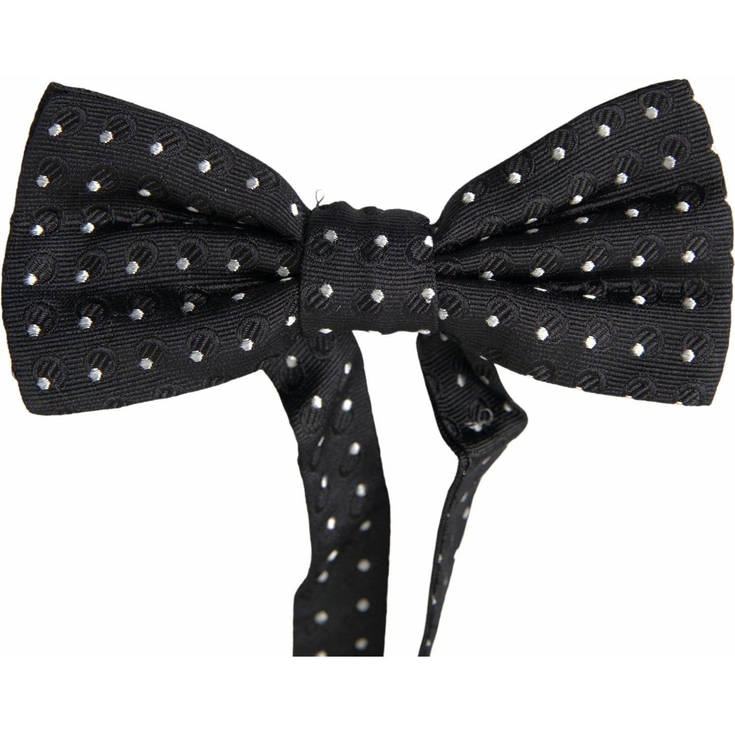 Elegant Black Silk Bow Tie