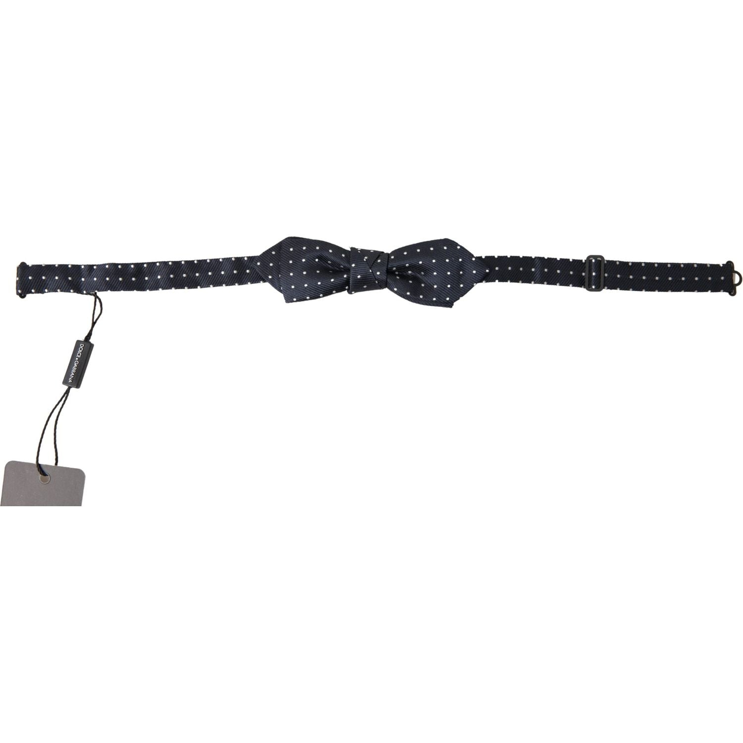 ربطة عنق أنيقة من الحرير باللون الأزرق من دولتشي آند غابانا