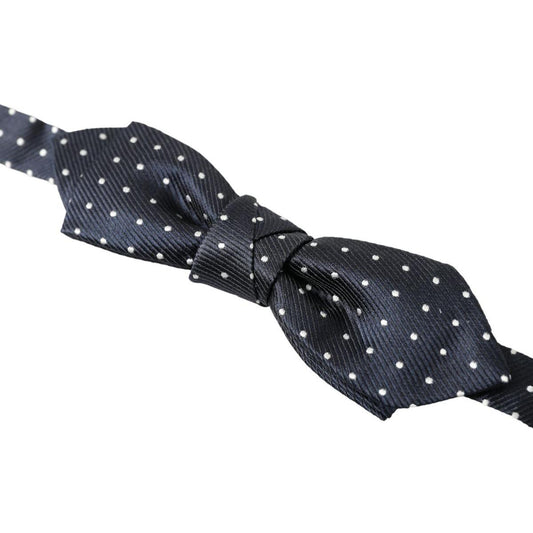 Dolce & Gabbana Elegant Blue Silk Bow Tie Dolce & Gabbana