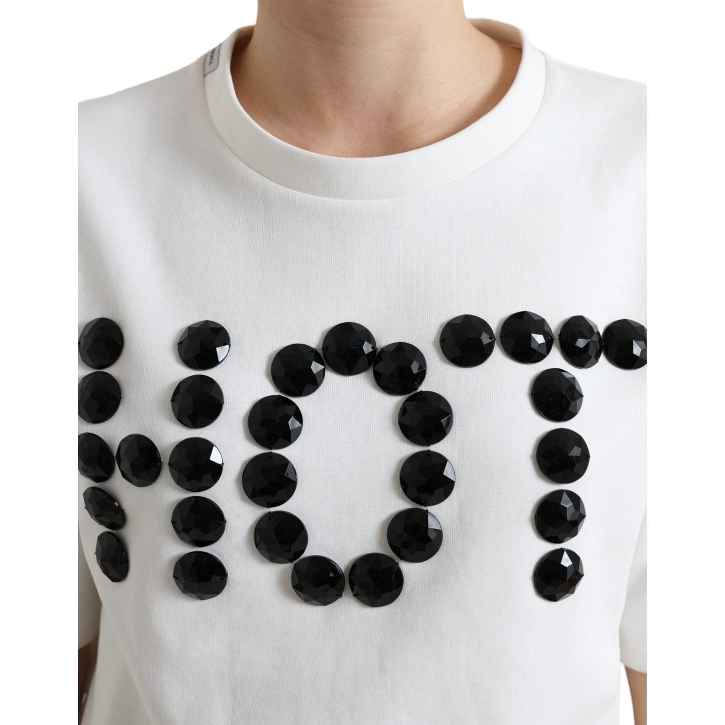 Embellished Crew Neck Fashion Tee