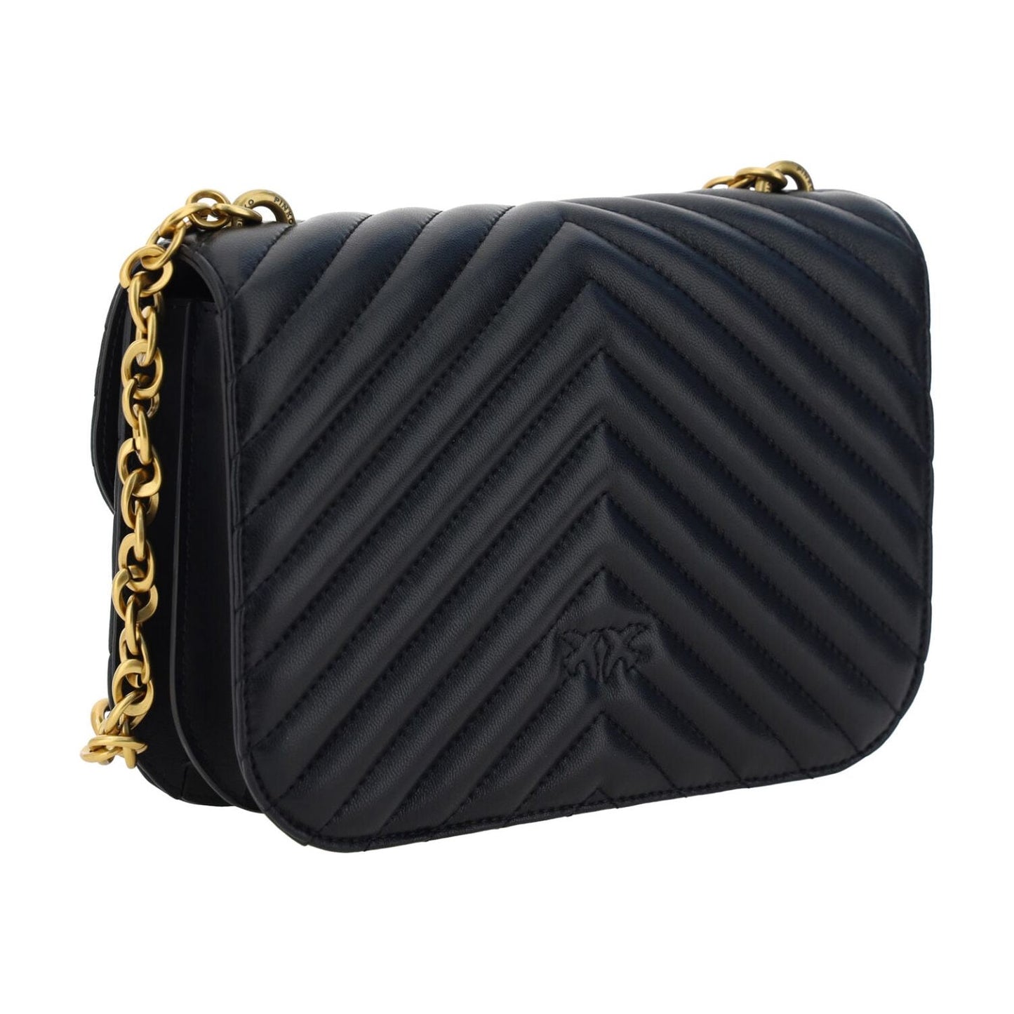 Elegant Black Quilted Leather Shoulder Bag