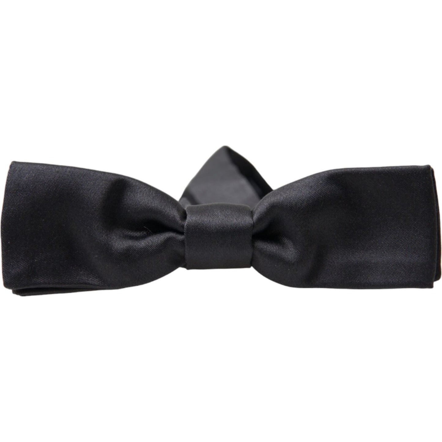 Elegant Dark Anthracite Silk Bow Tie