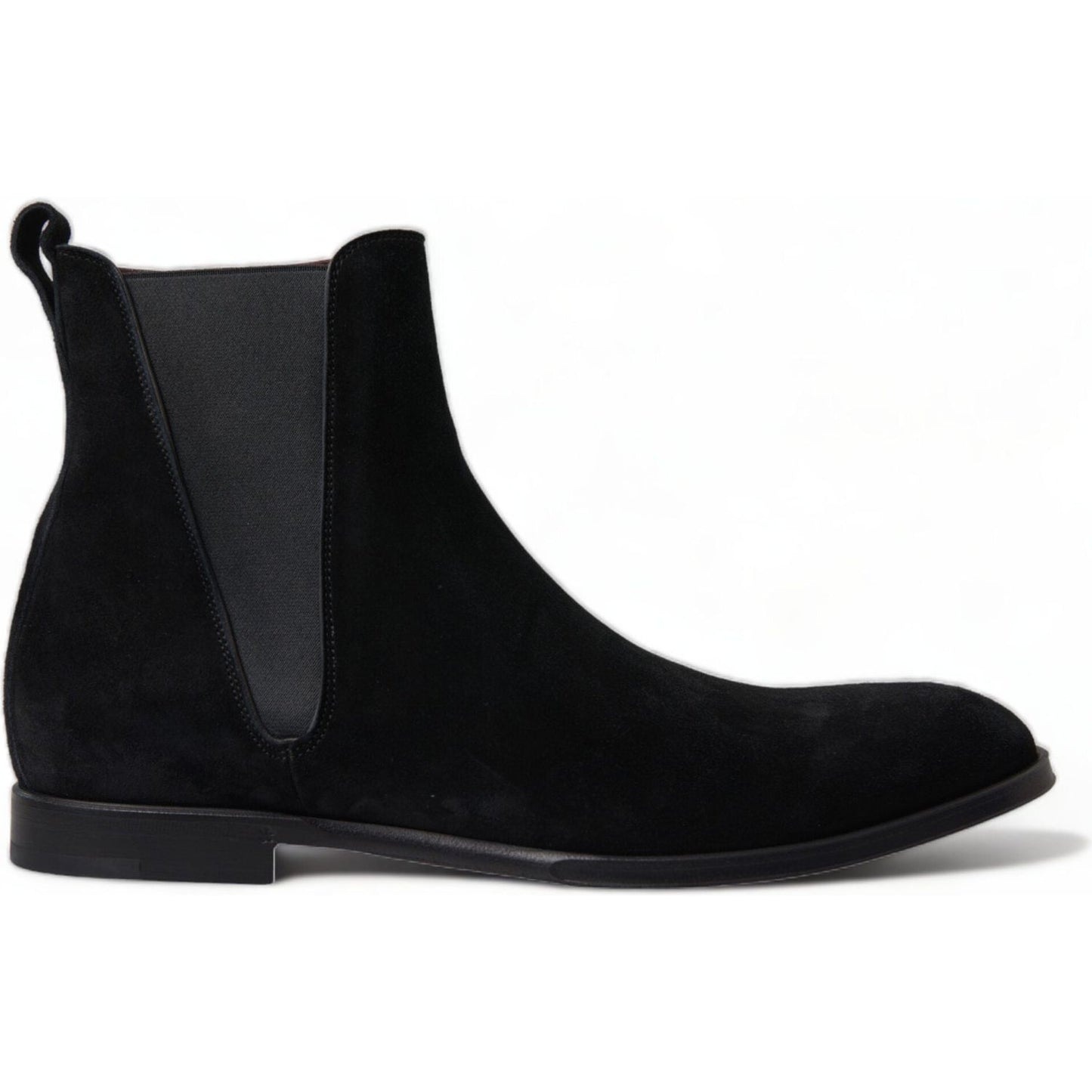 Elegant Black Velvet Mid-Calf Boots