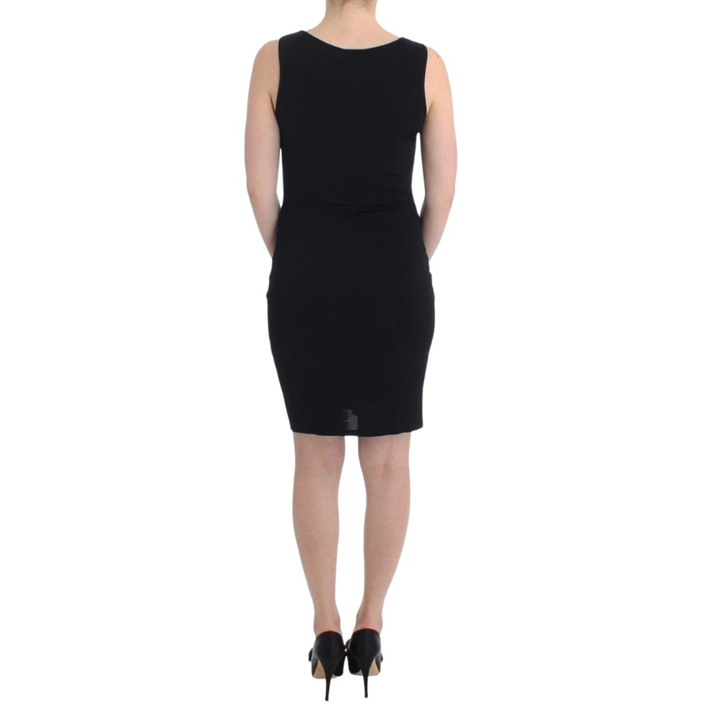 Roccobarocco Black pencil sheath dress