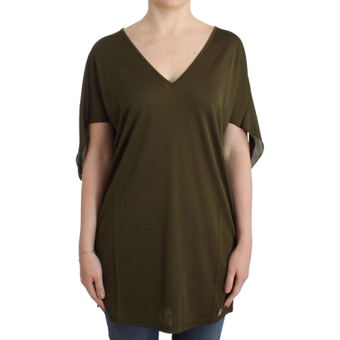 Emerald Elegance Rayon Blouse