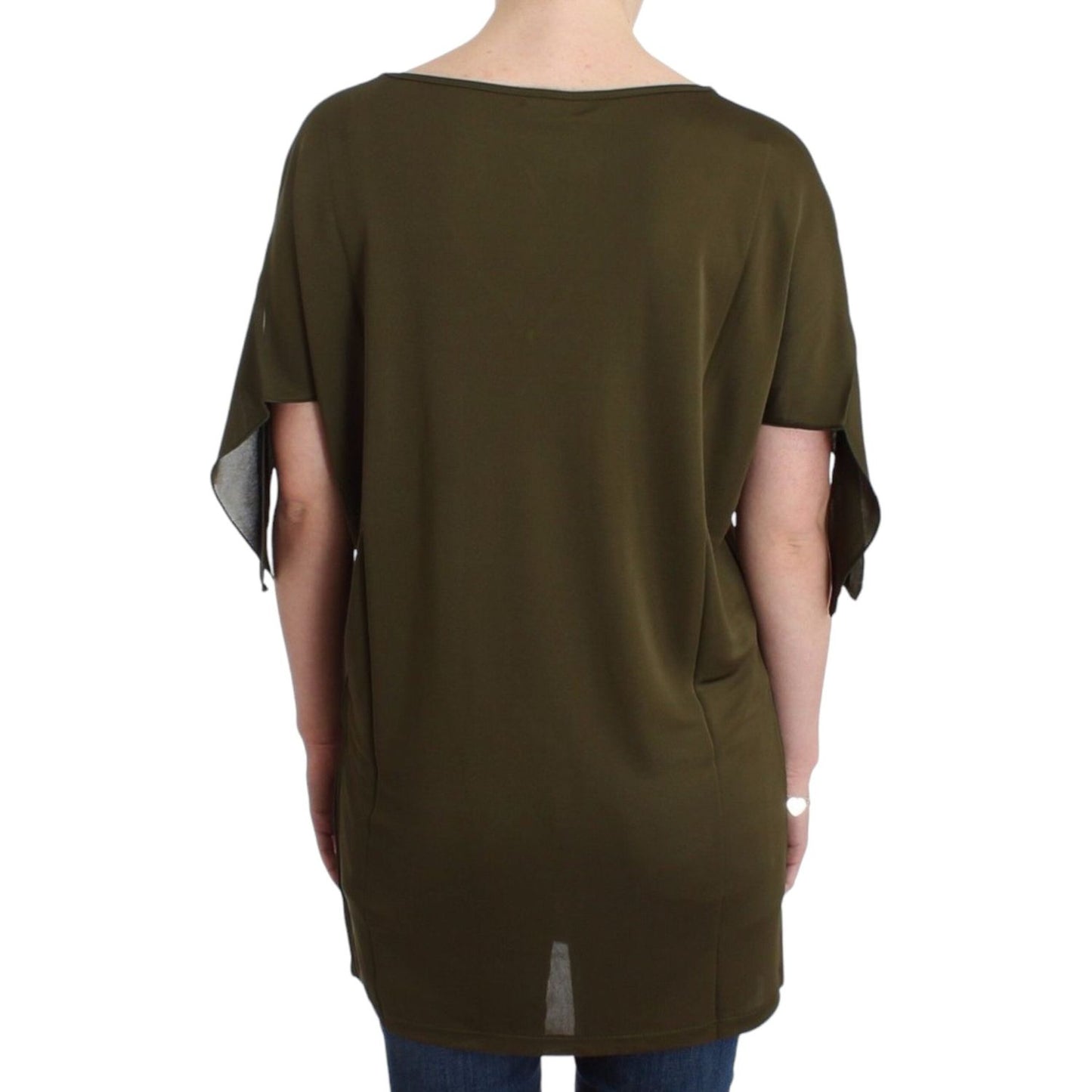 Emerald Elegance Rayon Blouse