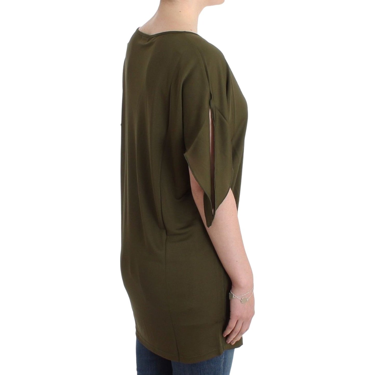 Emerald Elegance Rayon Blouse