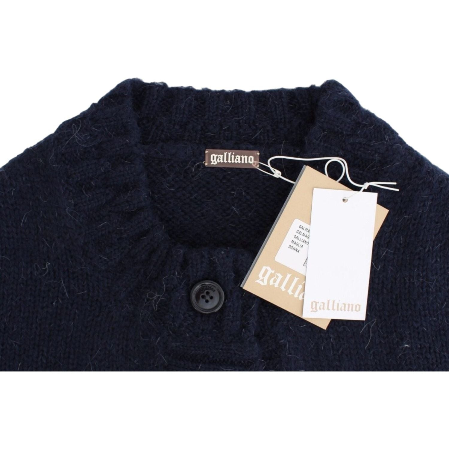 John Galliano Blue cropped cardigan