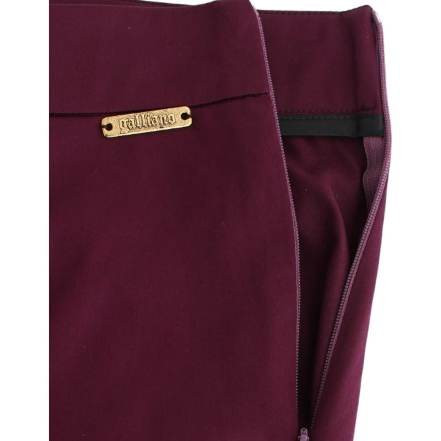 Elegant Purple Slim Pants