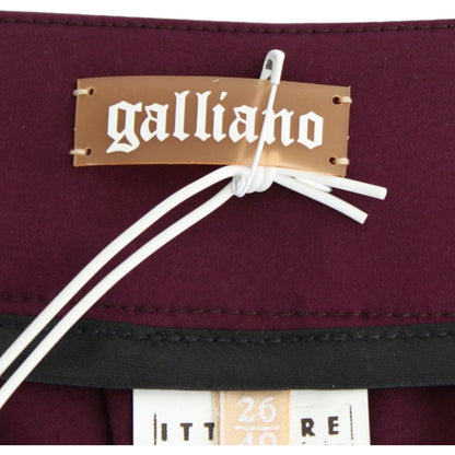 John Galliano Purple slim fit pants