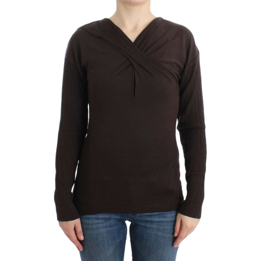 Chic Keyhole Virgin Wool Sweater