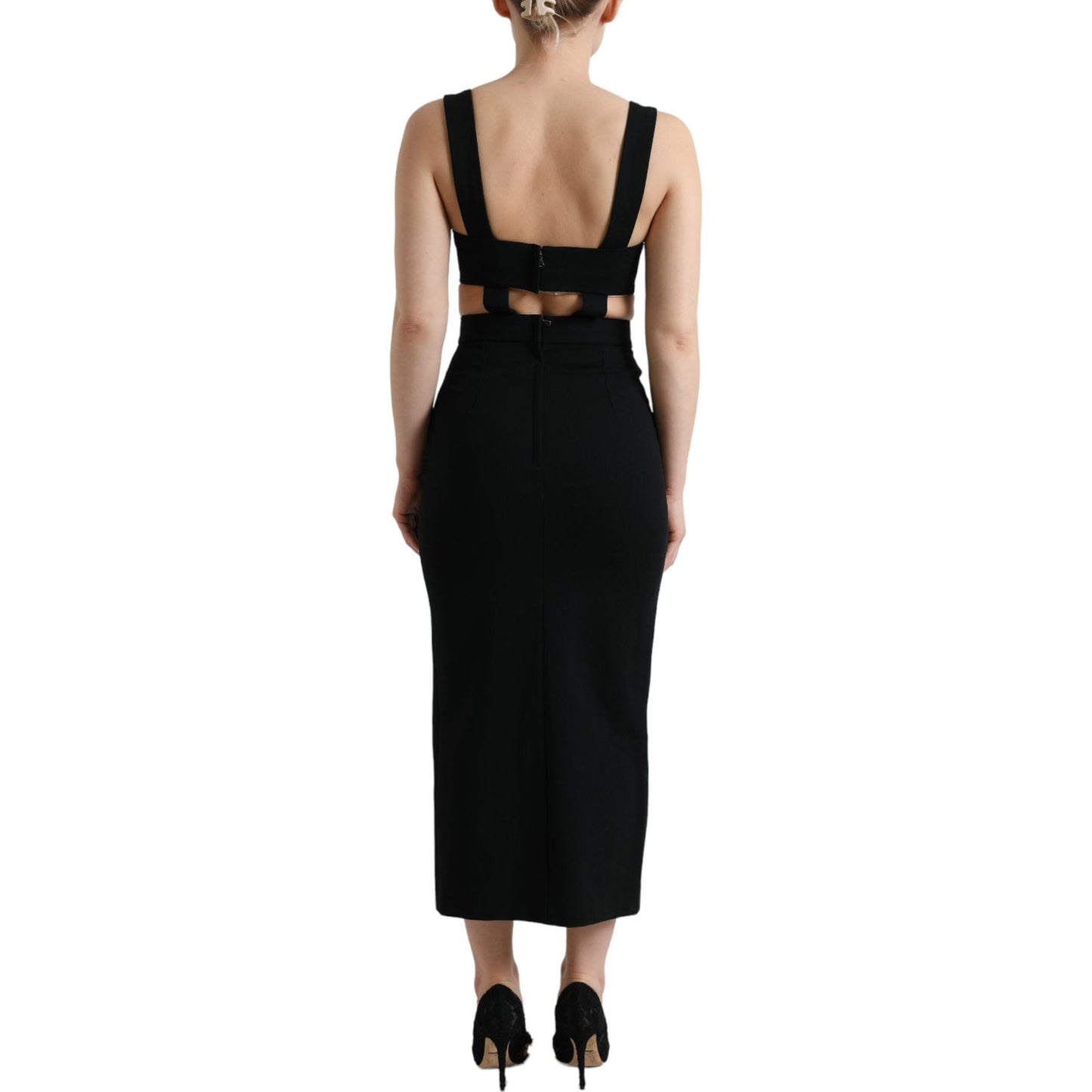 Glamorous Black Bodycon Midi Dress