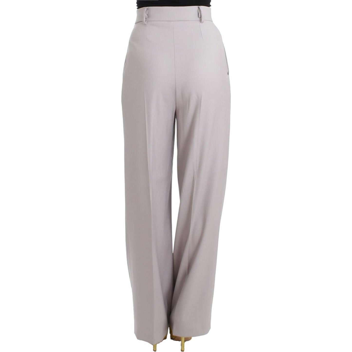 Sophisticated High Waisted Gray Pants