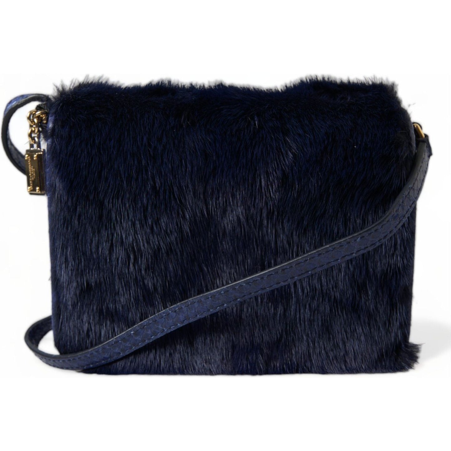 Exquisite Blue Mink Fur Shoulder Bag