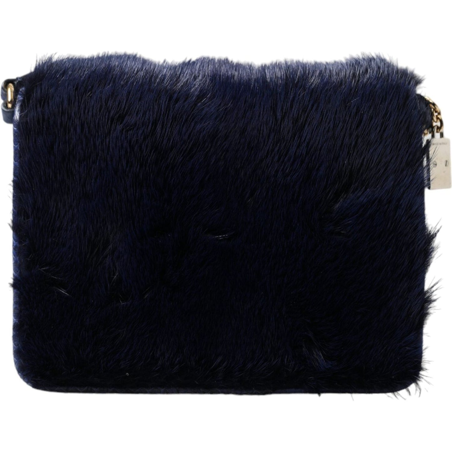 Exquisite Blue Mink Fur Shoulder Bag