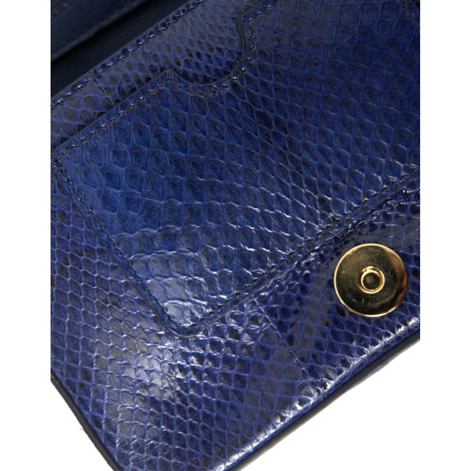 حقيبة كتف دولتشي آند غابانا الرائعة من فرو المنك باللون الأزرق