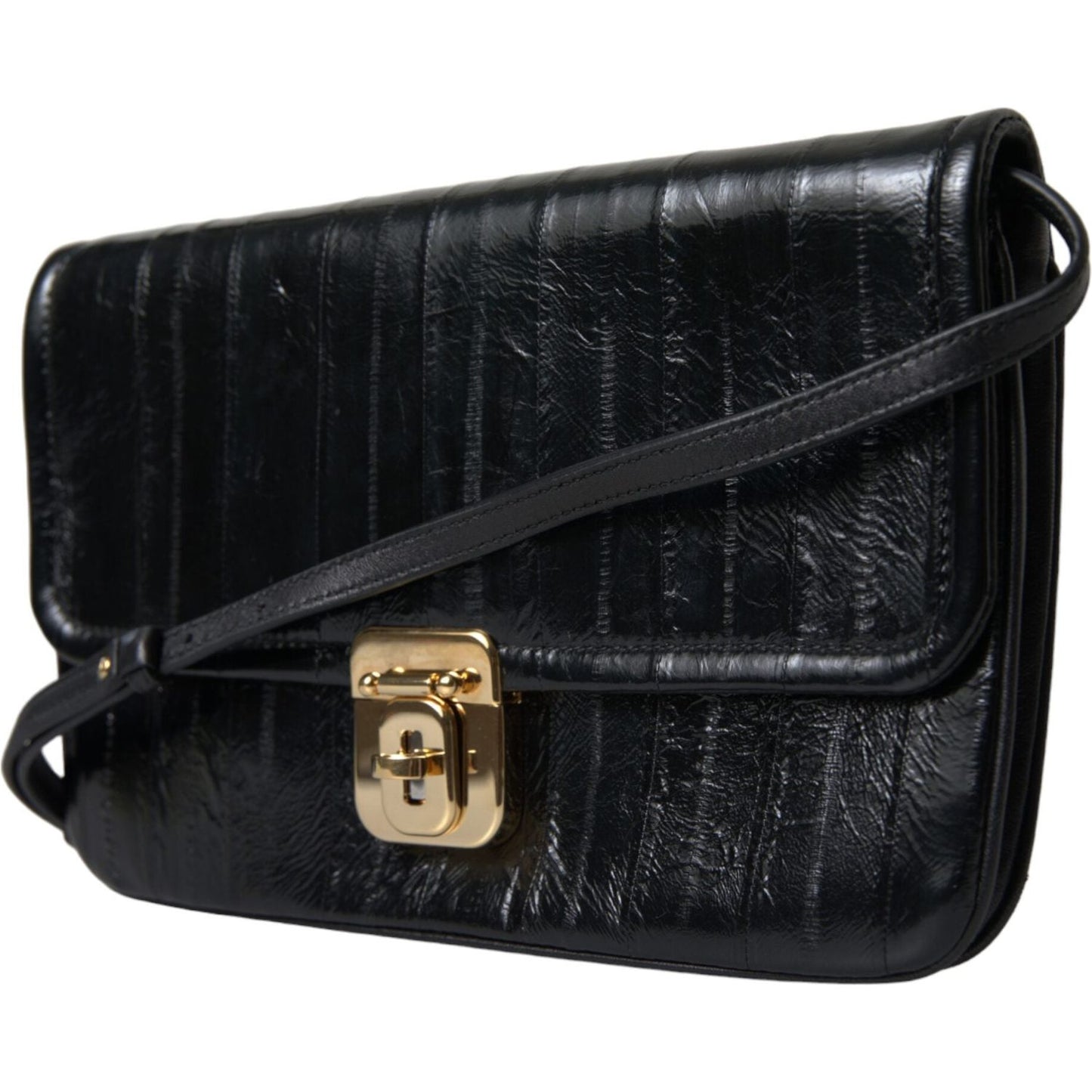 Elegant Eelskin Leather Shoulder Bag