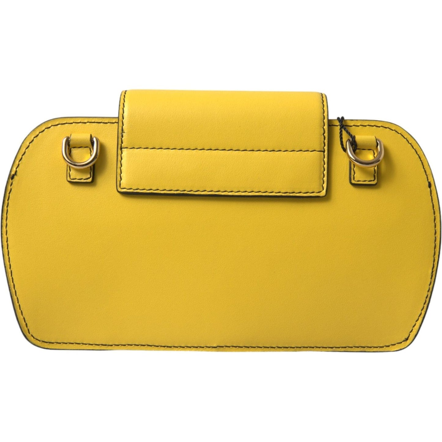 Exquisite Yellow Leather Eyewear Case