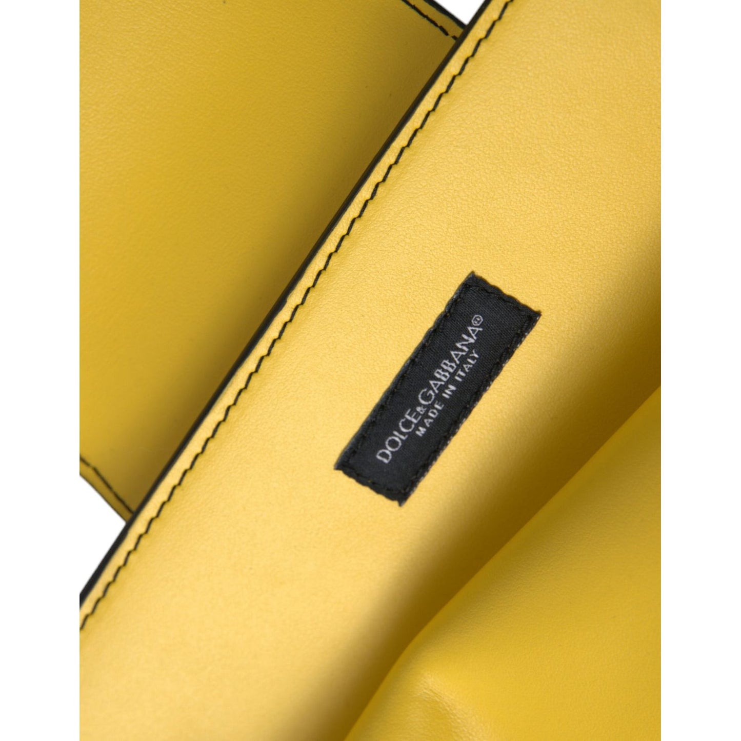 Exquisite Yellow Leather Eyewear Case