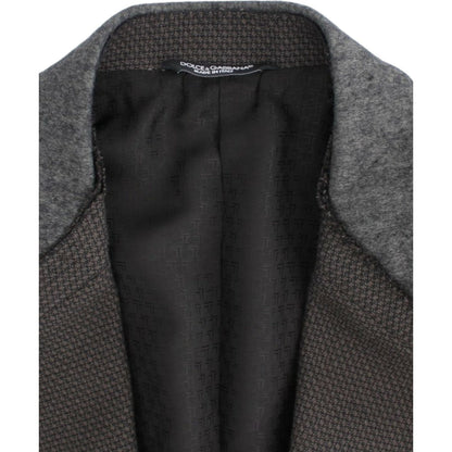 Dolce & Gabbana Brown wool slim fit blazer