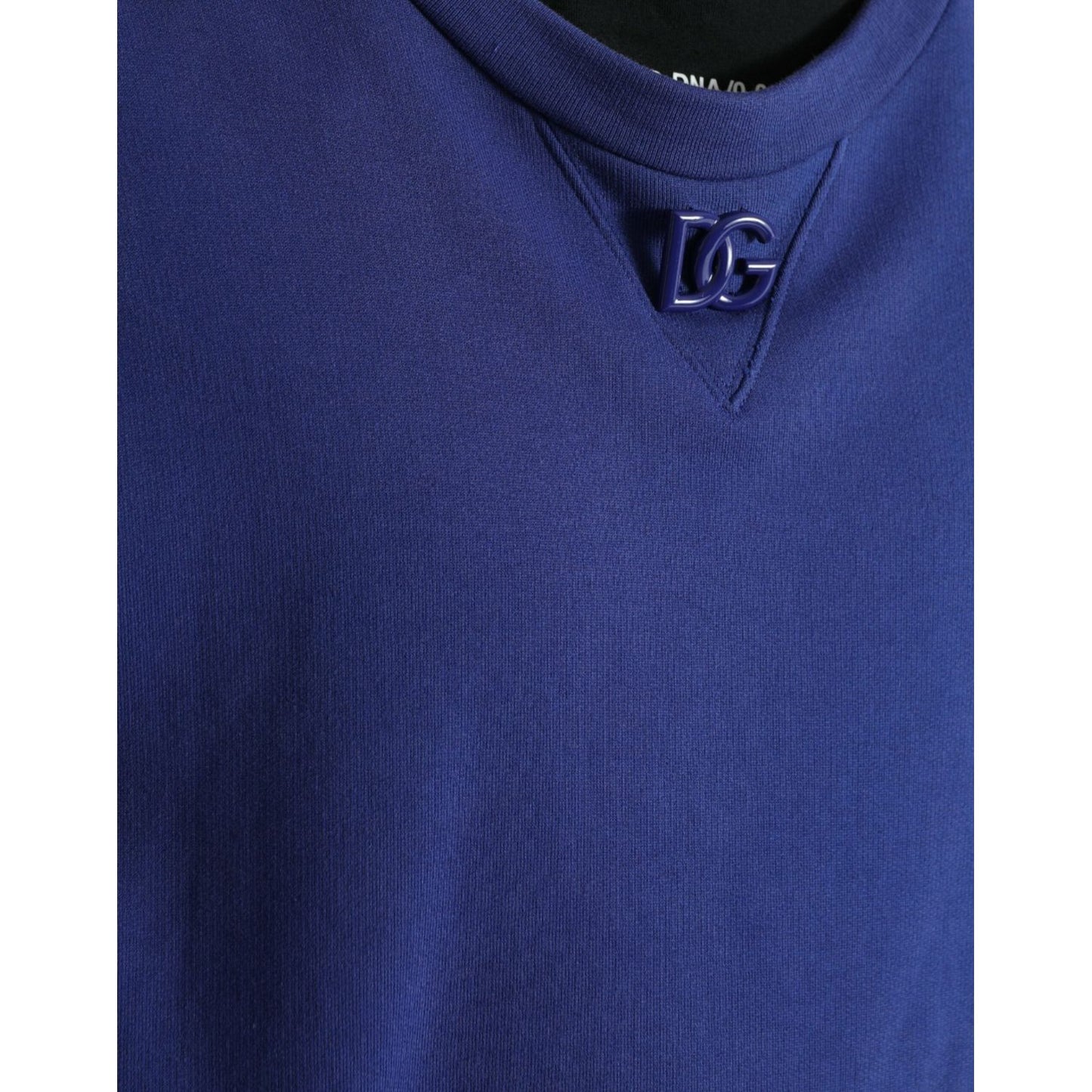 Royal Blue Cotton Crewneck Sweater