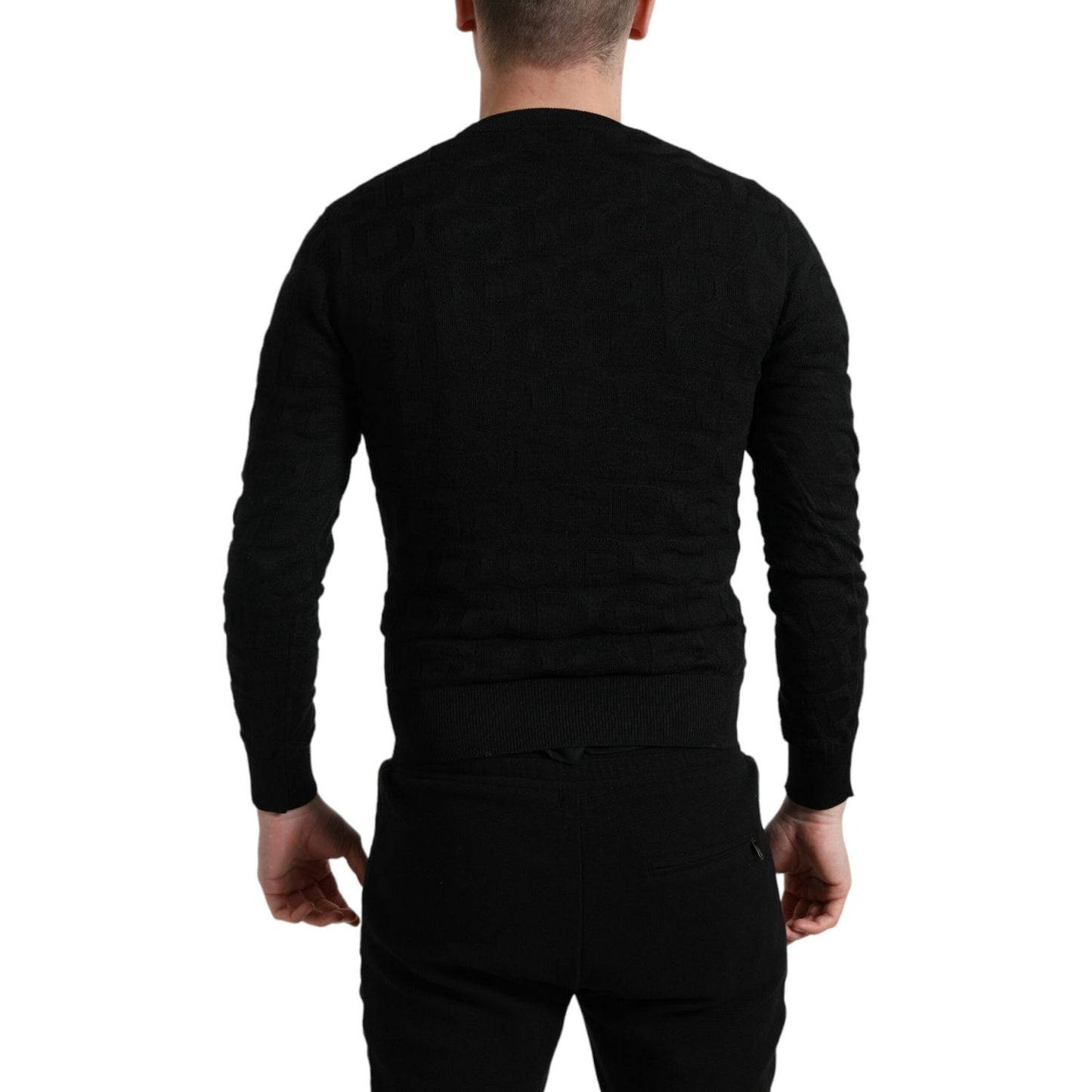 Elegant Silk Crewneck Sweater for Men