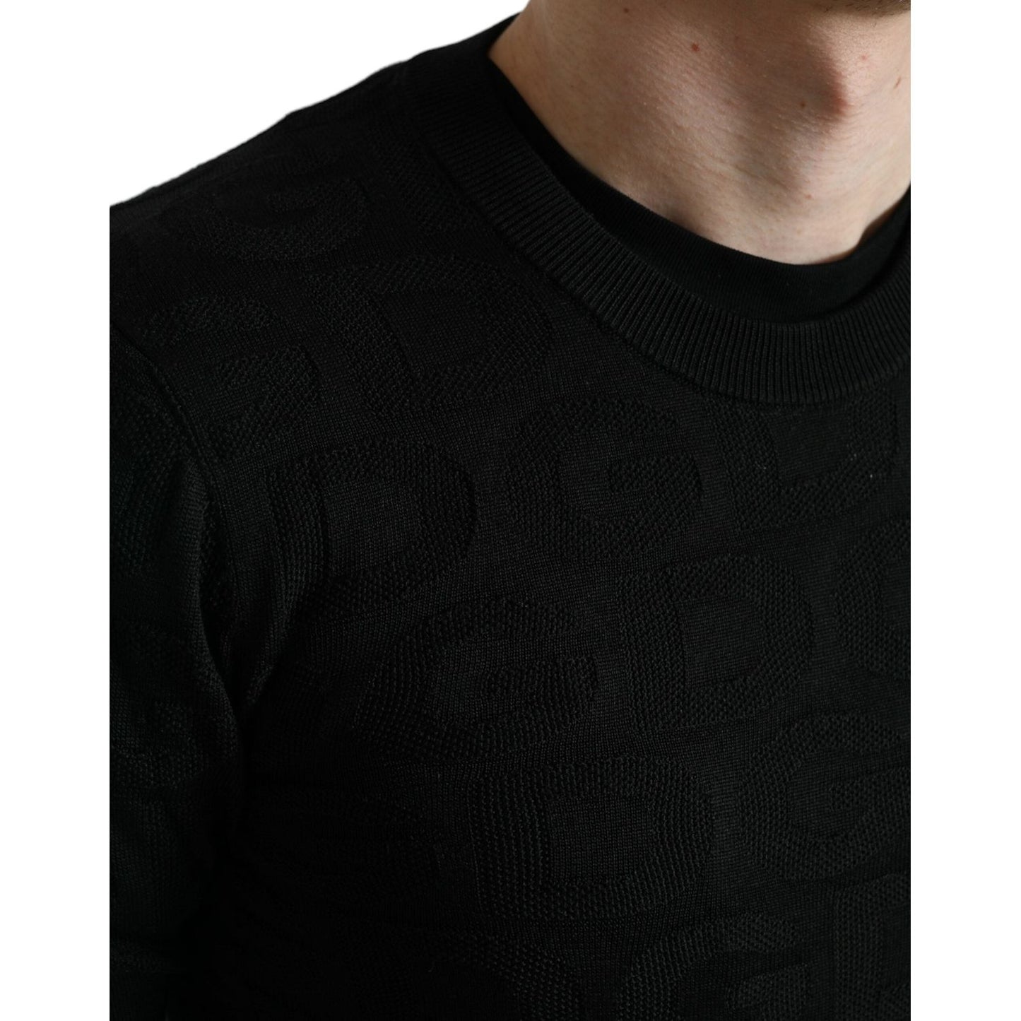 Elegant Silk Crewneck Sweater for Men