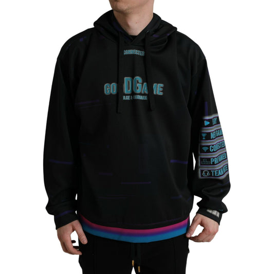 Elegant Graphic Print Hooded Pullover Dolce & Gabbana