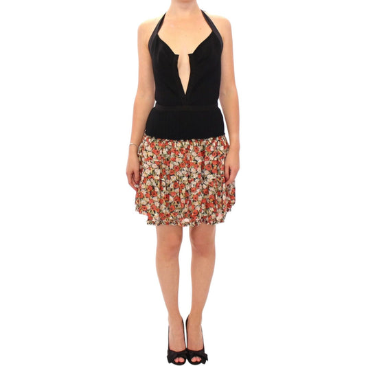 Dolce & Gabbana Multicolor floral bubble halterneck dress Dolce & Gabbana