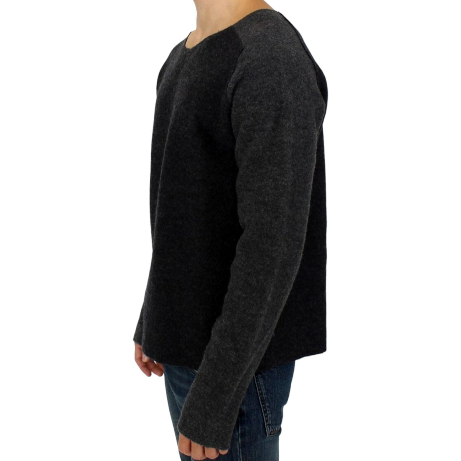 Costume National Gray wool crewneck sweater