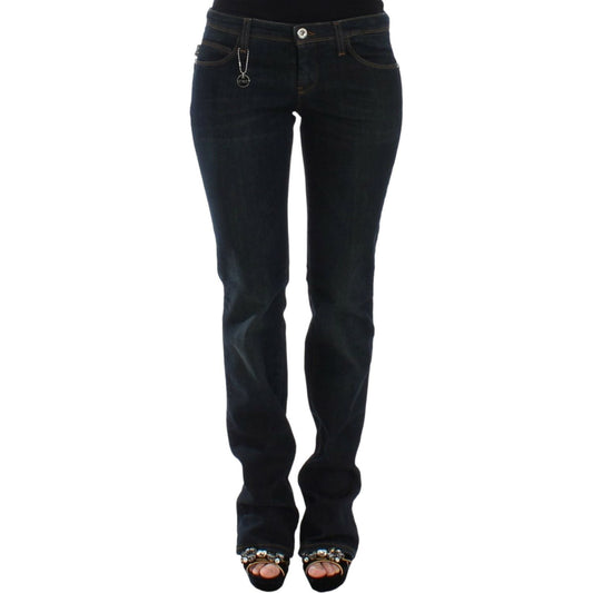 Chic Blue Slim Fit Denim Delight