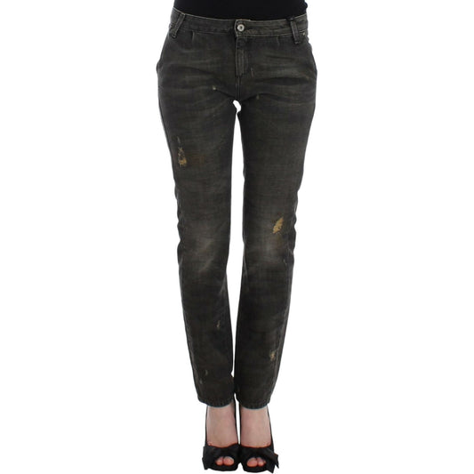 Costume National Gray distressed jeans