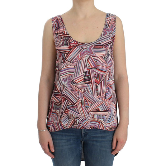 Chic Multicolor Sleeveless Top