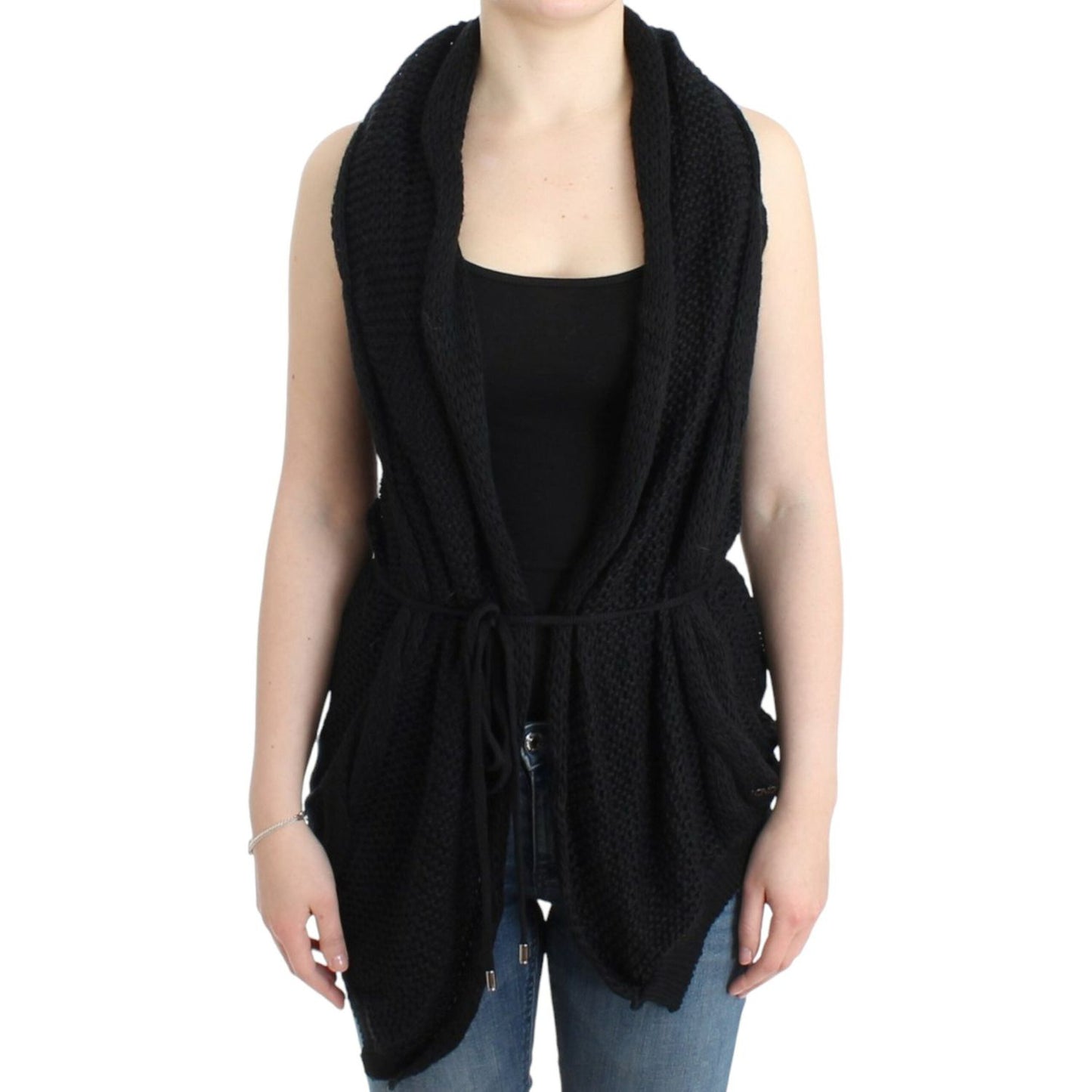 Chic Sleeveless Knitted Vest Cardigan