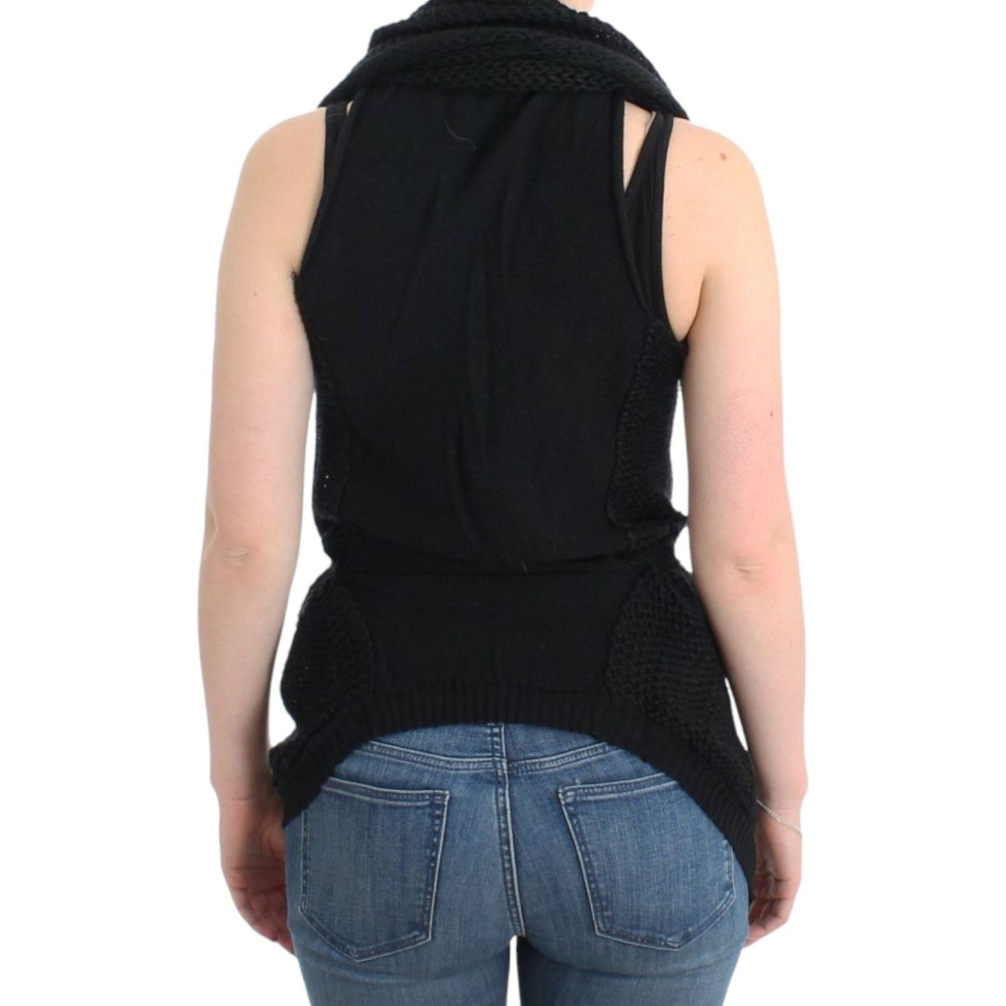 Chic Sleeveless Knitted Vest Cardigan