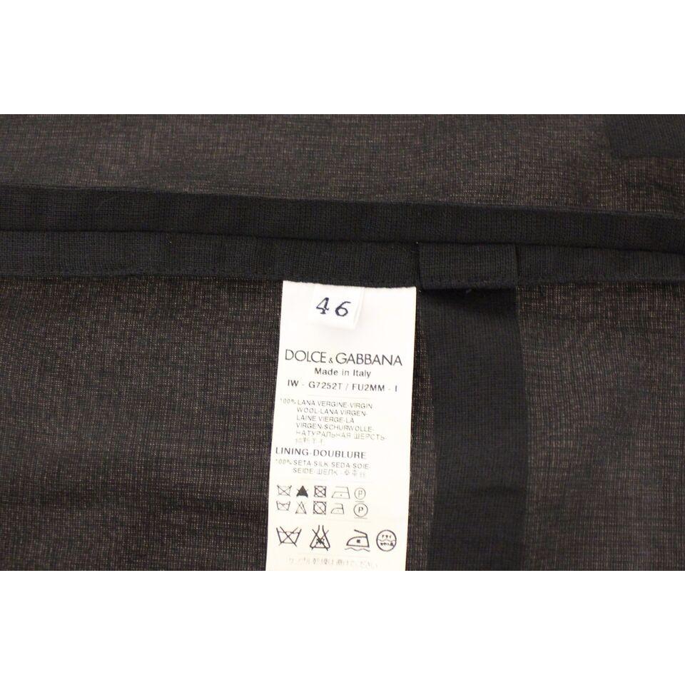 فستان من الصوف الأسود الأنيق من دولتشي آند غابانا