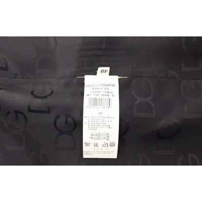 Dolce & Gabbana Gray Striped Wool Silk Dress Vest Gilet