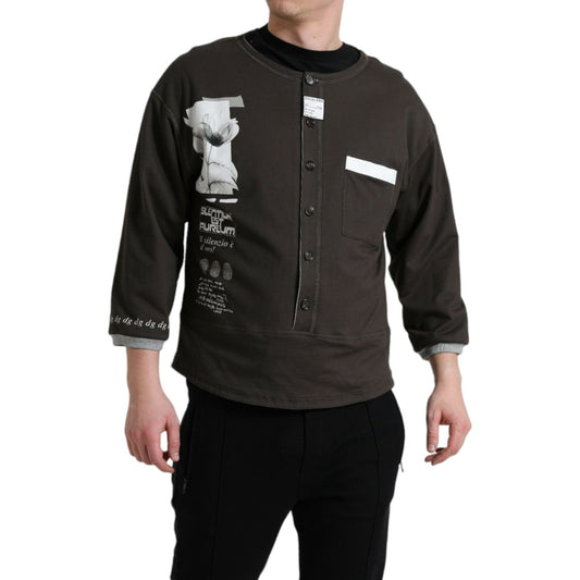 Elegant Cotton Crew Neck Pullover Dolce & Gabbana