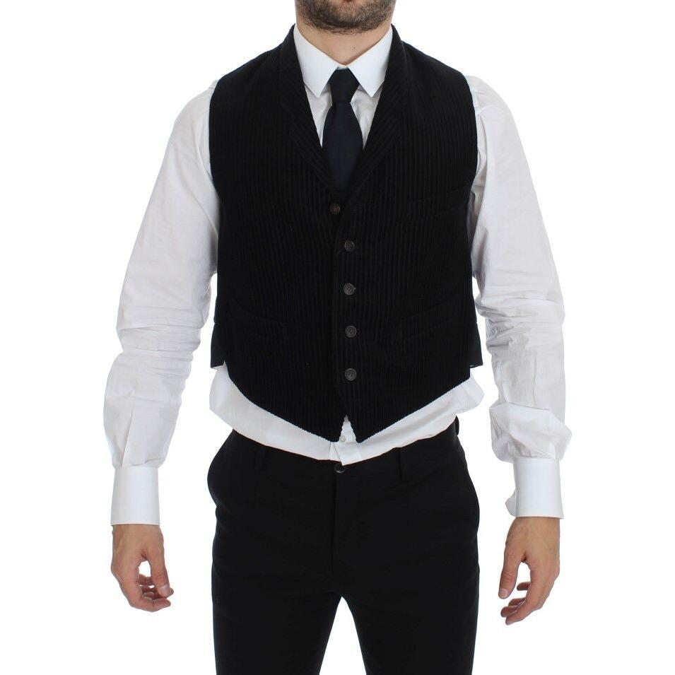 Elegant Black Manchester Dress Vest