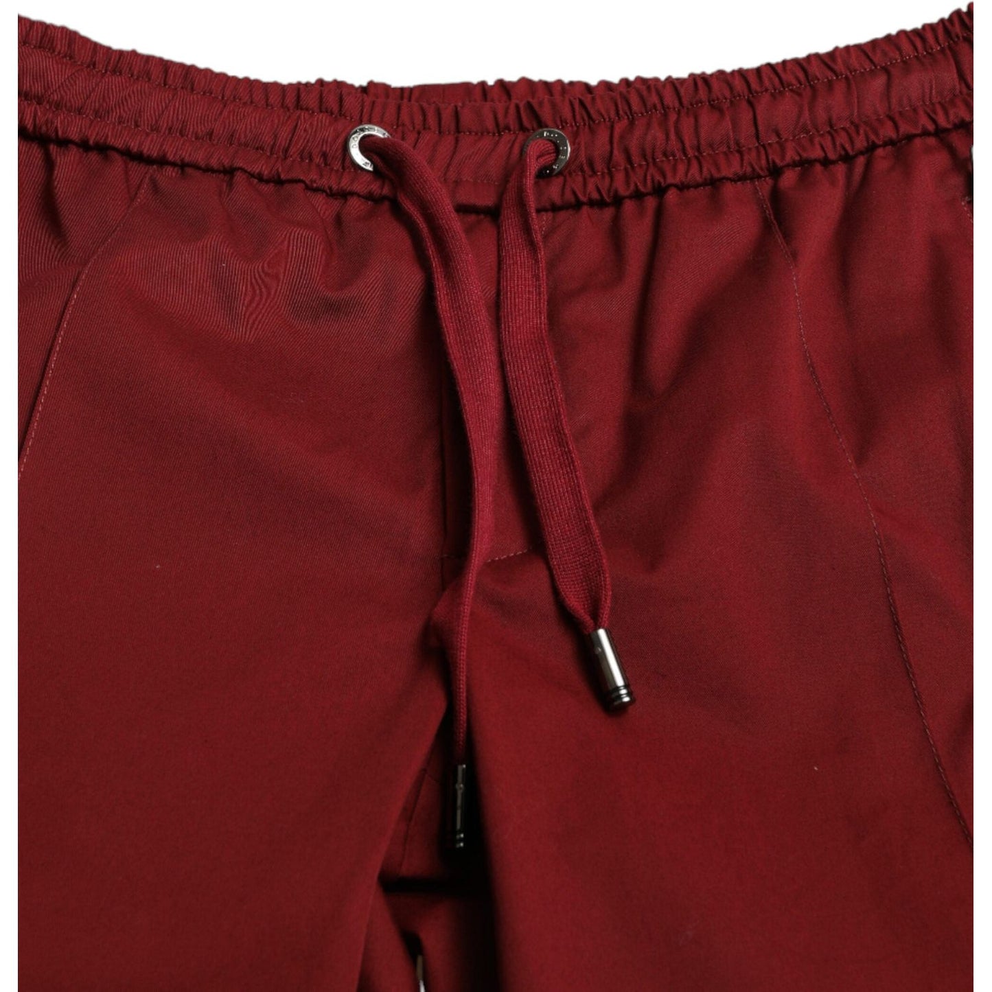 Maroon Cotton Stretch Jogger Pants