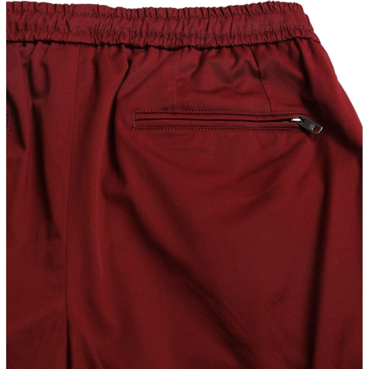 Maroon Cotton Stretch Jogger Pants