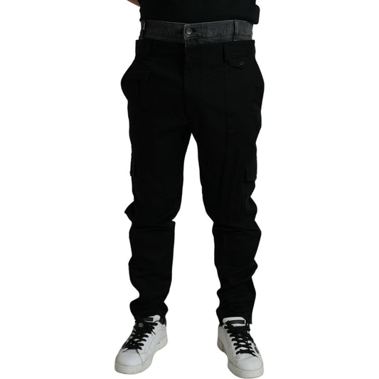 Elegant Cotton Stretch Jogger Pants Dolce & Gabbana