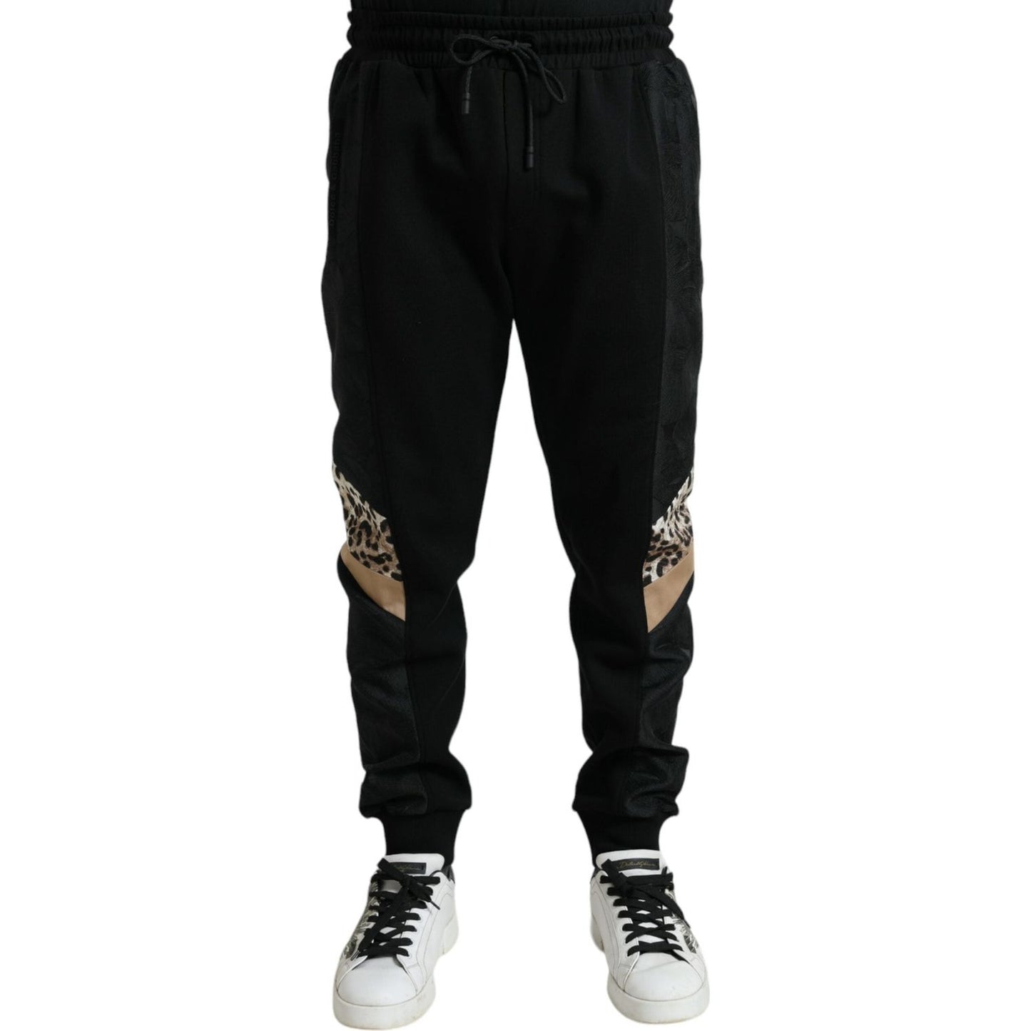 Dolce & Gabbana Black Cotton Slim Stretch Jogger Pants Dolce & Gabbana