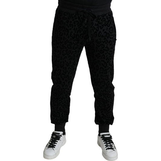 Elegant Leopard Joggers for Men Dolce & Gabbana